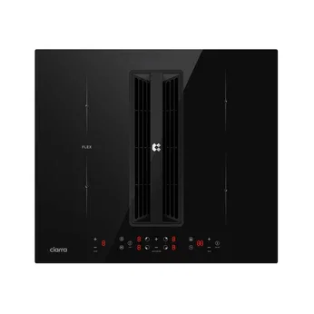 Ciarra ONE Induktions-Abzugskochfeld Kompakt 590 mm mit integriertem Plasma⁺-System und Boost und Flexzone CBBEH594BBF-OW