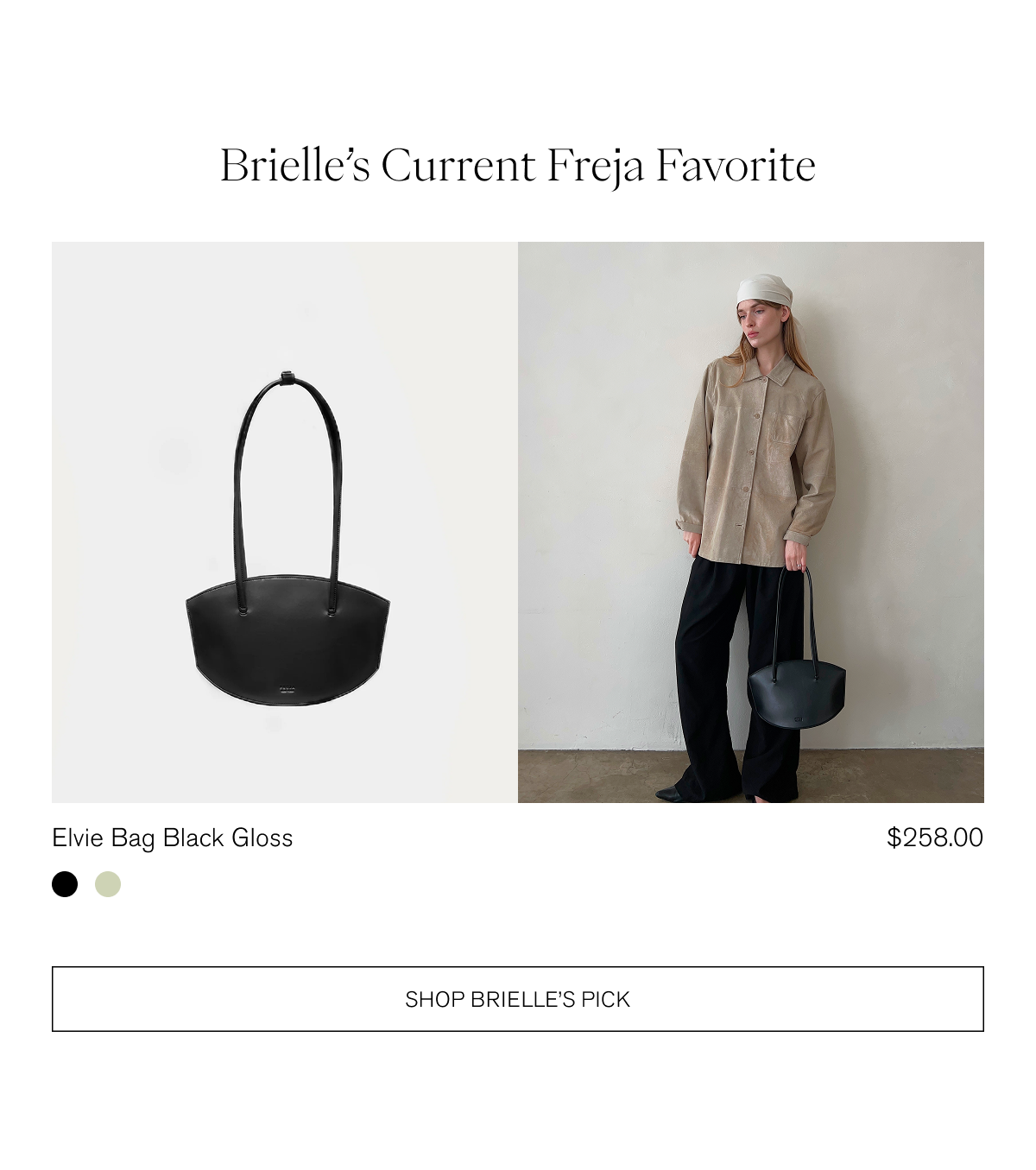 Elvie Bag Black Gloss