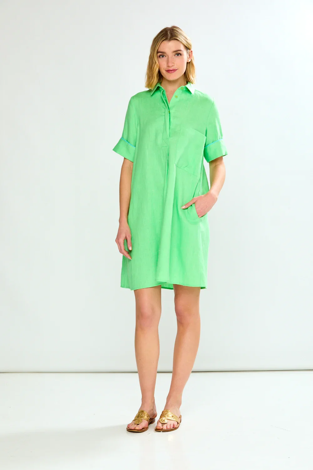 Image of The Ingrid Shirtdress in Linen