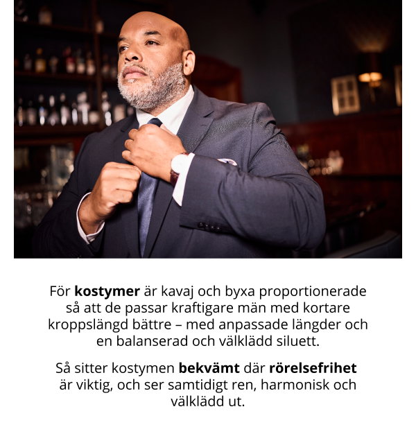Kostymer i kortare längder