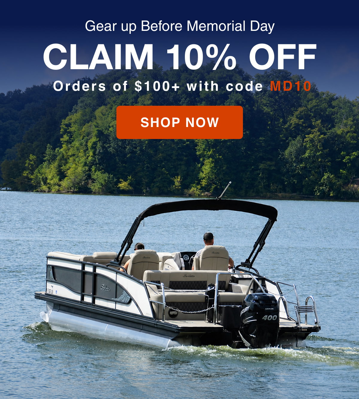Claim 10% off orders of $100+