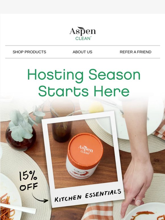 Hosting Season Starts Here 🍽️ 15% Off Kitchen Essentials