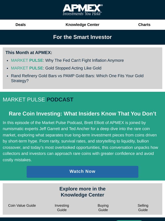APMEX Knowledge Center: Rare Coin Investing: What Insiders Know That You Don't