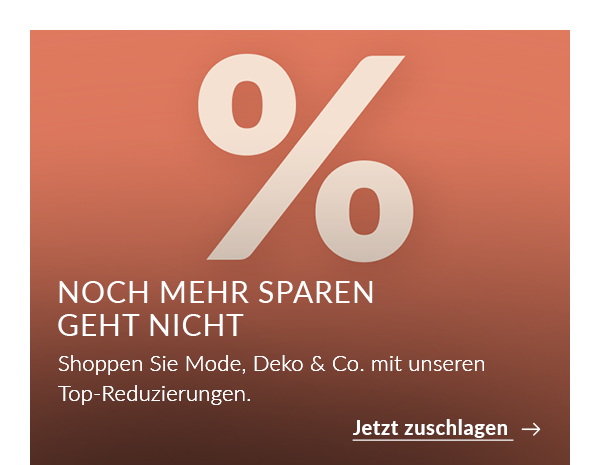 Noch mehr sparen geht nicht