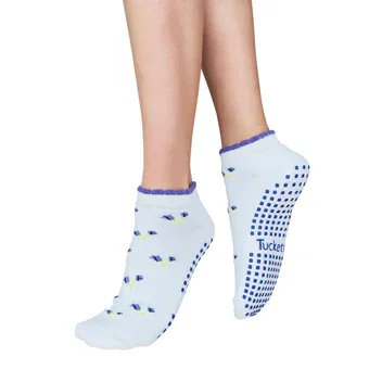 Tucketts Pilates Socks - Non-Slip Grip, Closed Toe, Barre & Yoga - Women's