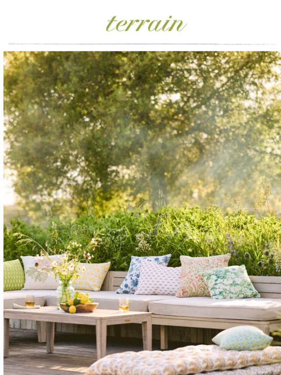 Laid back outdoor living faves
