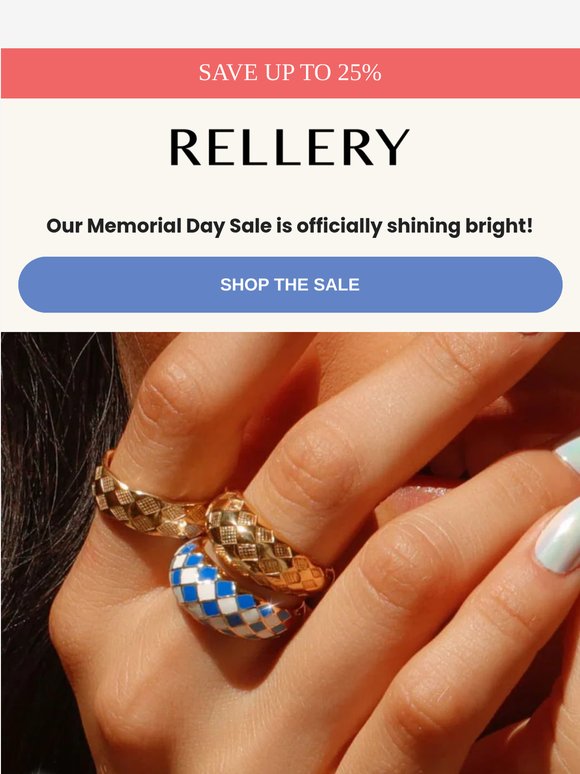 Summer sparkles await: Memorial Day Sale