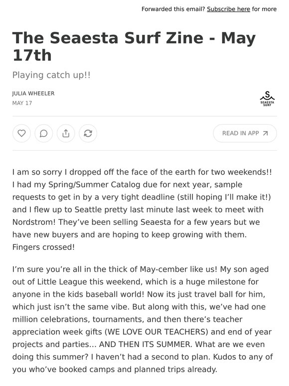 The Seaesta Surf Zine - May 17th