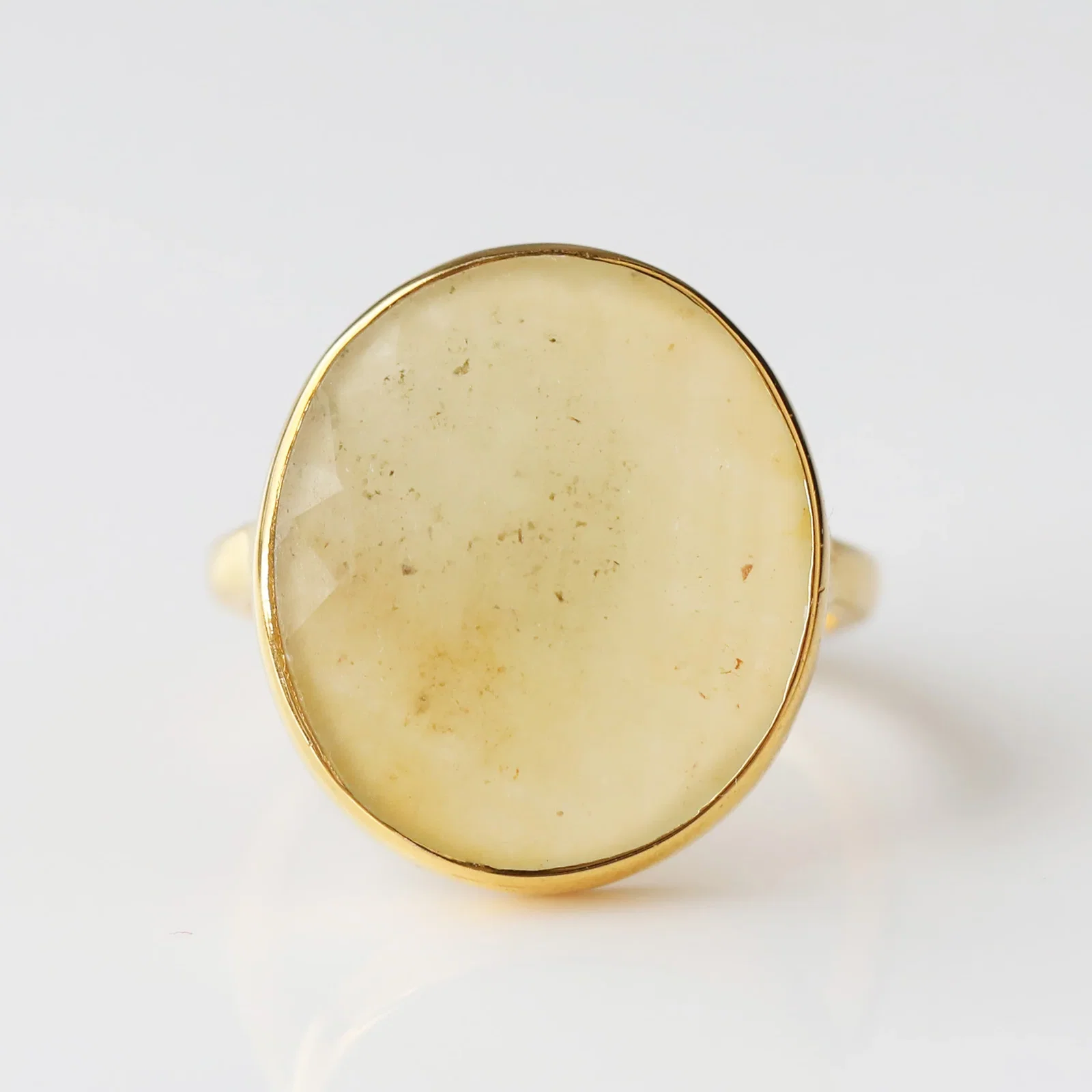Image of Yellow Sapphire Organic Statement Ring