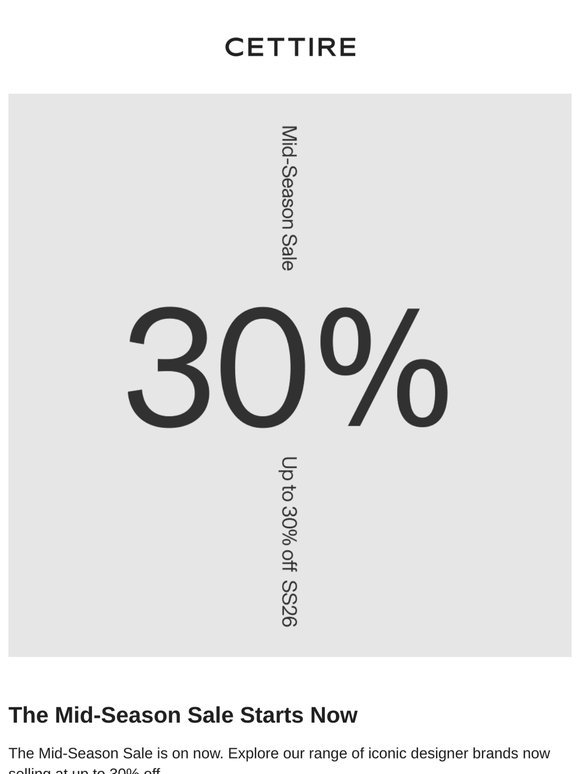 The Mid-Season Sale Starts Now