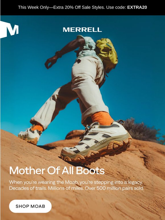 One shoe. Every way you get outside.