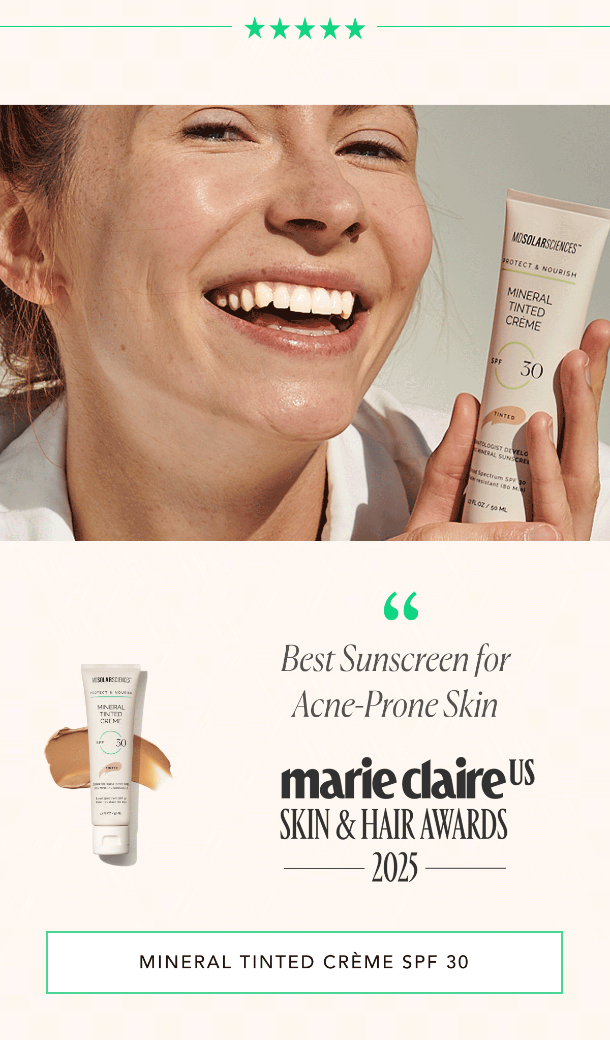 Mineral Tinted Creme SPF 50 Press Awards