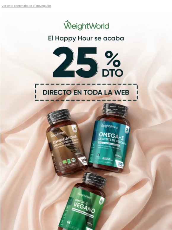 🚩25 % DTO extra en tu carrito: ¡solo unas horas!