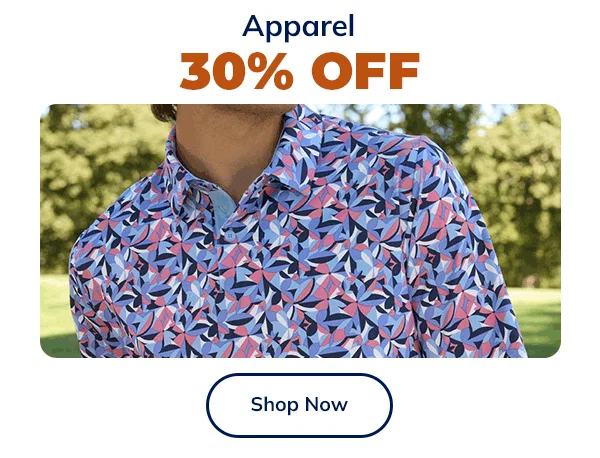 30% OFF Apparel - Shop NOW!