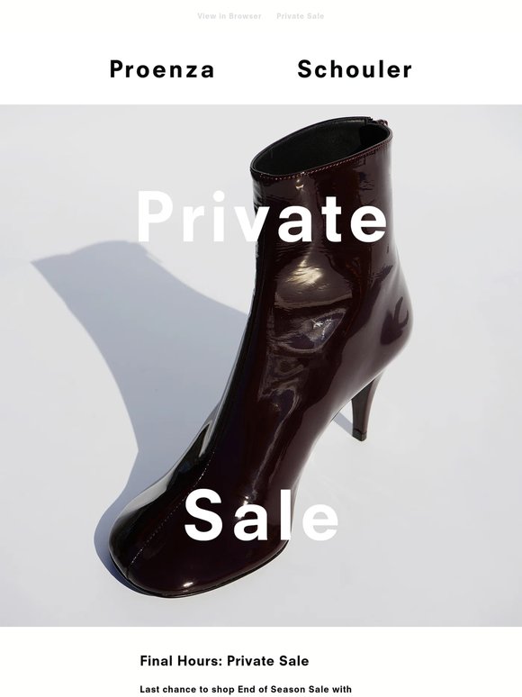 Final Hours: Private Sale