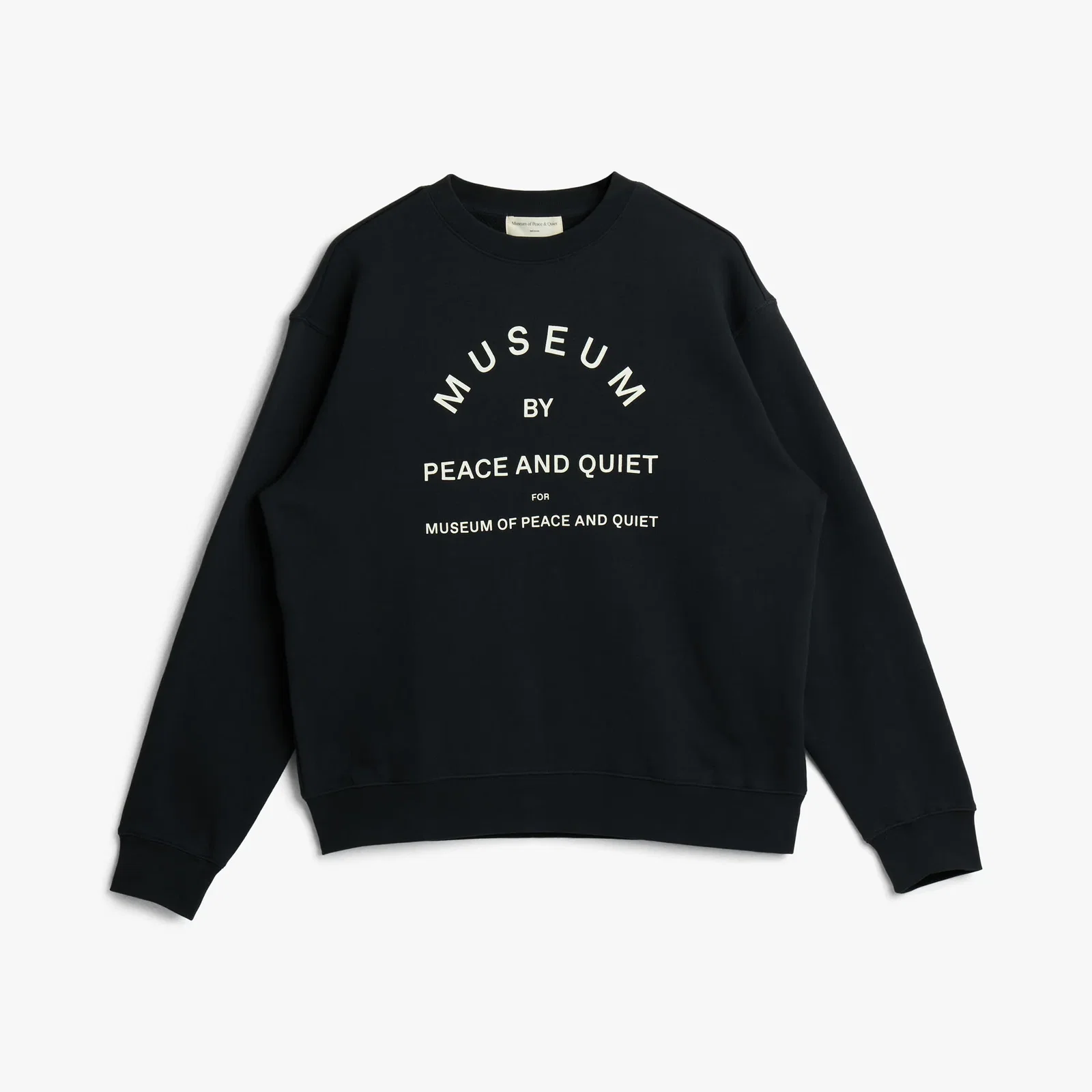 Image of Museum of Peace and Quiet Museum By PQ Crewneck / Black