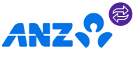 ANZ logo with Auto Transfer icon