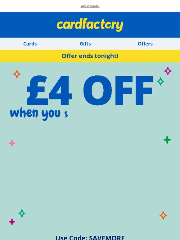 Hurry! Your offer ends tonight! ⏳