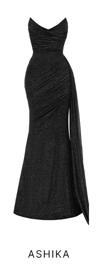 Ashika Maxi Dress - Black Sparkle