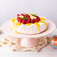 image of pink lemonade pavlova