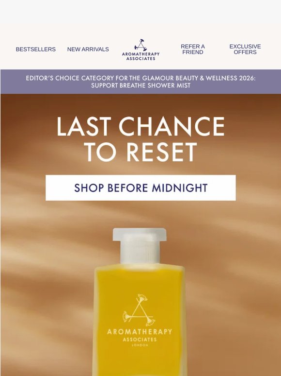 Your spring reset offer expires tonight.
