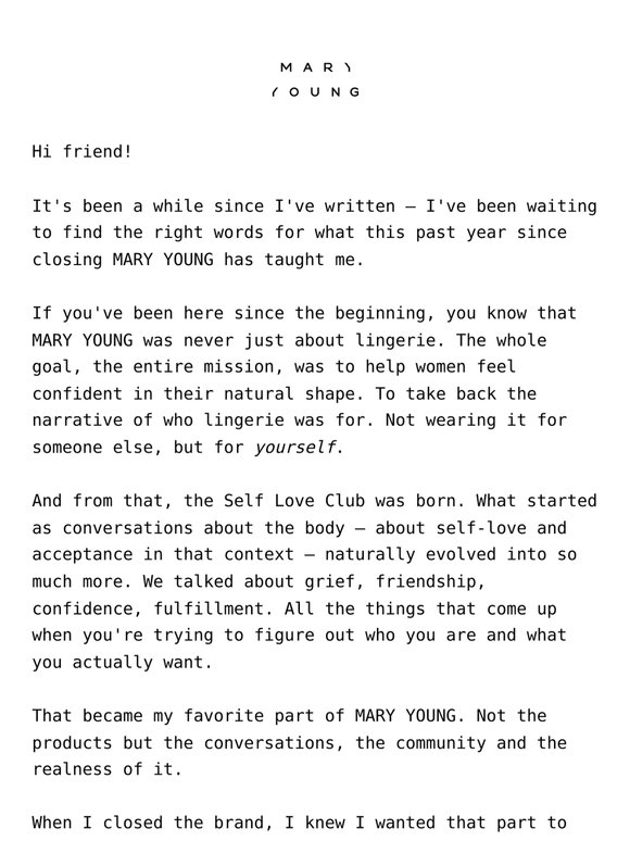 remember the self love club?