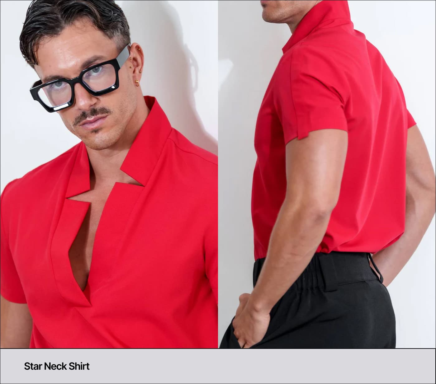 Star Neck Shirt