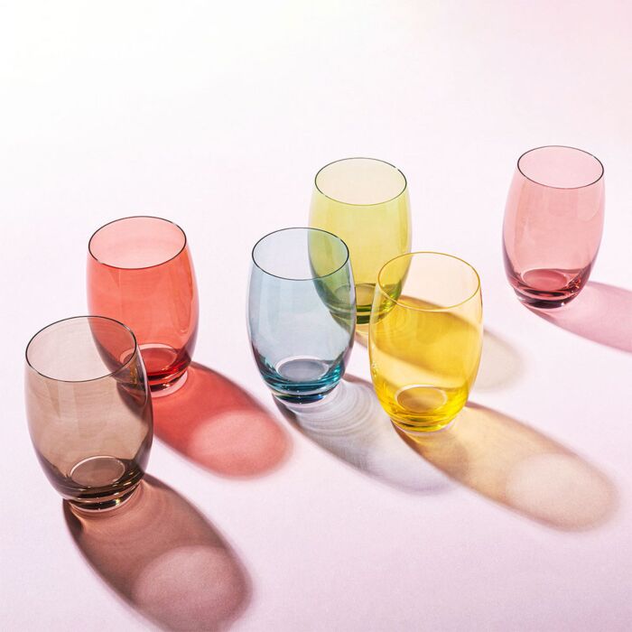 Lunasol Trinkglas-Set «Optima», 6 Stück, Multicolor