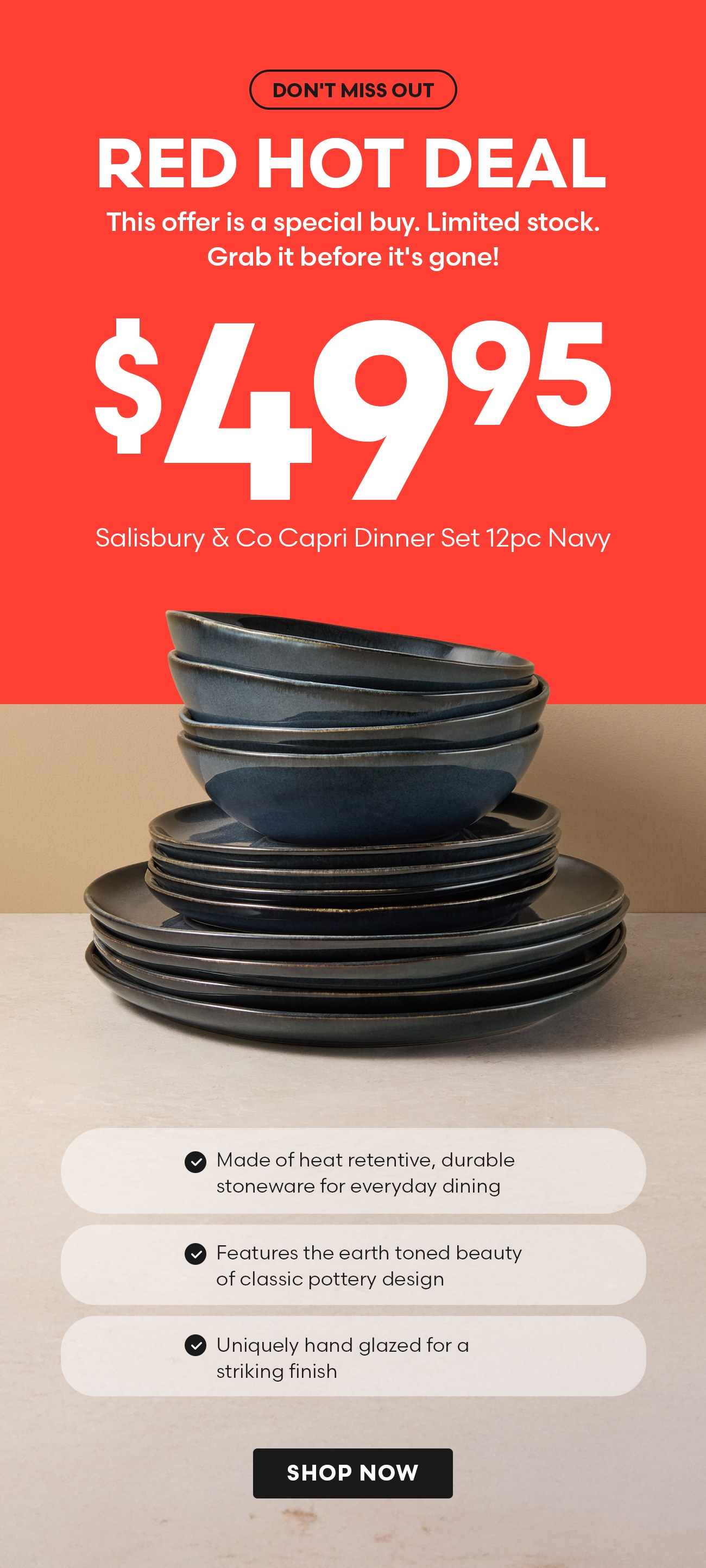 S&Co Capri Dinner set