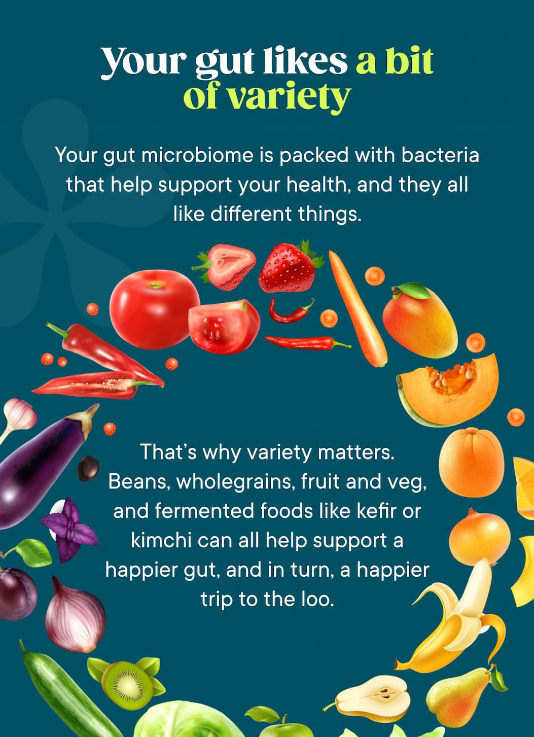 Your gut likes a bit of variety