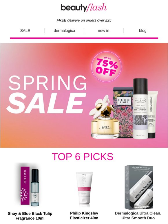 Spring Sale is Ending Soon 🌷 Up to 75% Off