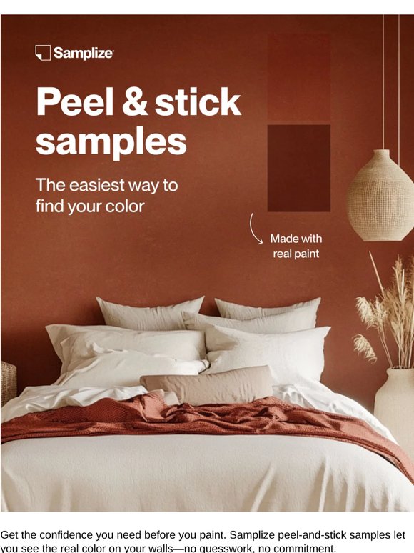 Peel & Stick Paint Samples🎨The Easiest Way to Find Your Color
