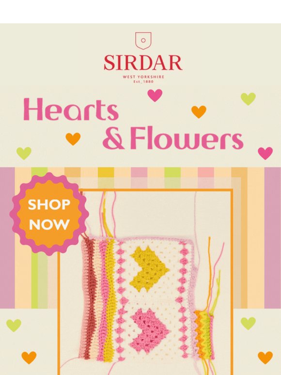 Hearts and Flowers Blanket