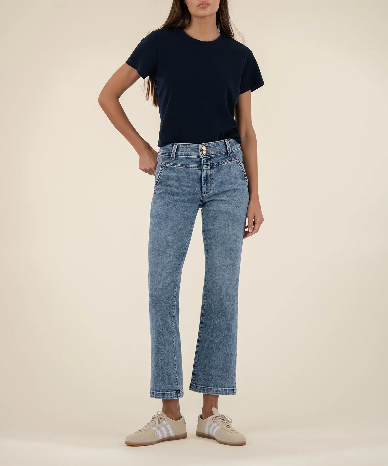Image of Kelsey High Rise Flare, Exclusive in Profitable Wash