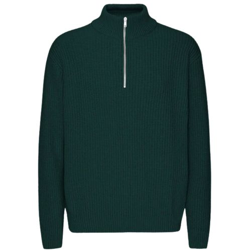 Colorful Standard Merino Quarter Zip - Green