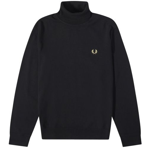Fred Perry Roll Neck Jumper - Black