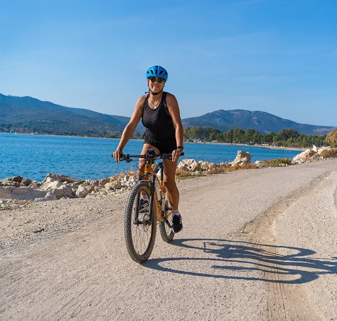 Mountain biking