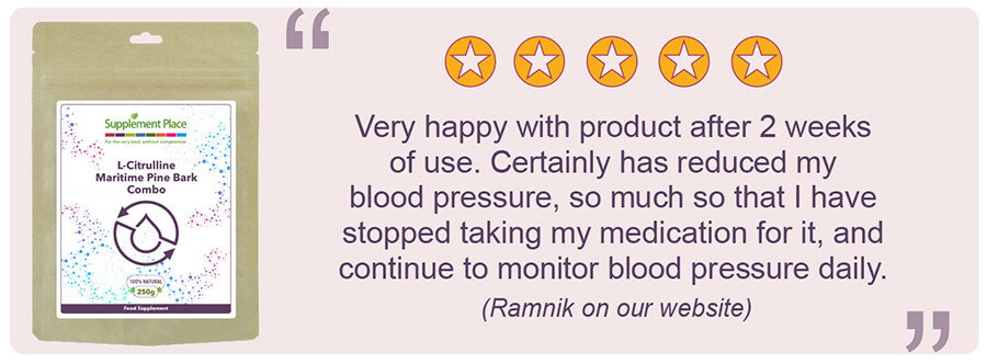 Customer quote about the health benefits of Combo