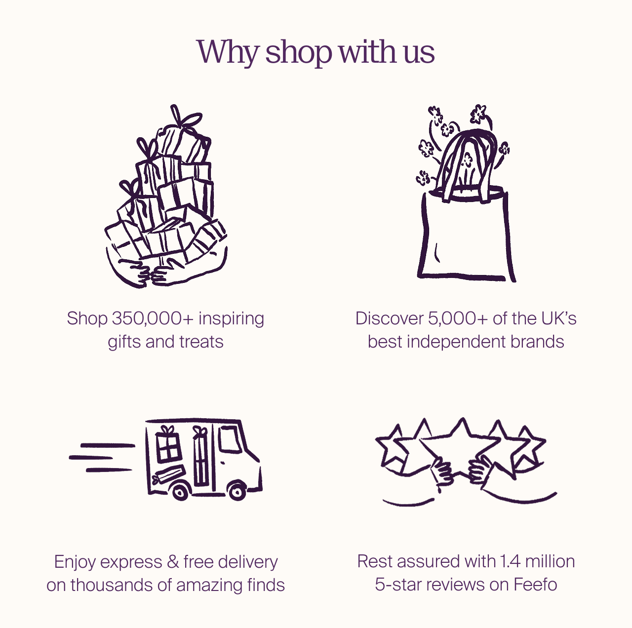 Why shop with us? Support small brands