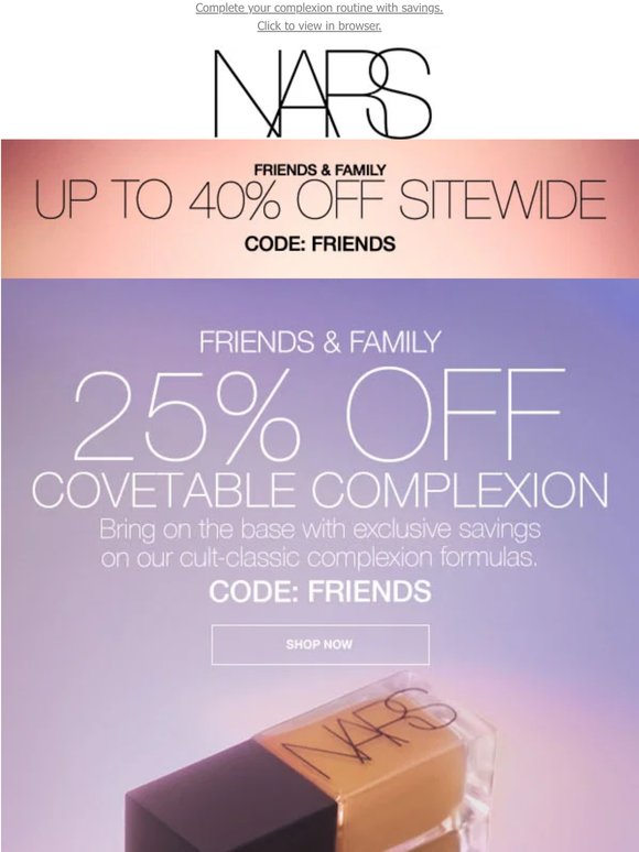 Show off with 25% off coverage.