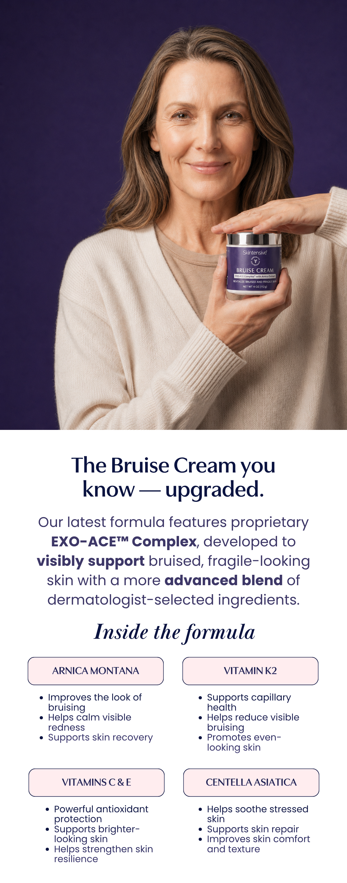 The Bruise Cream you know, now with an upgraded formula.