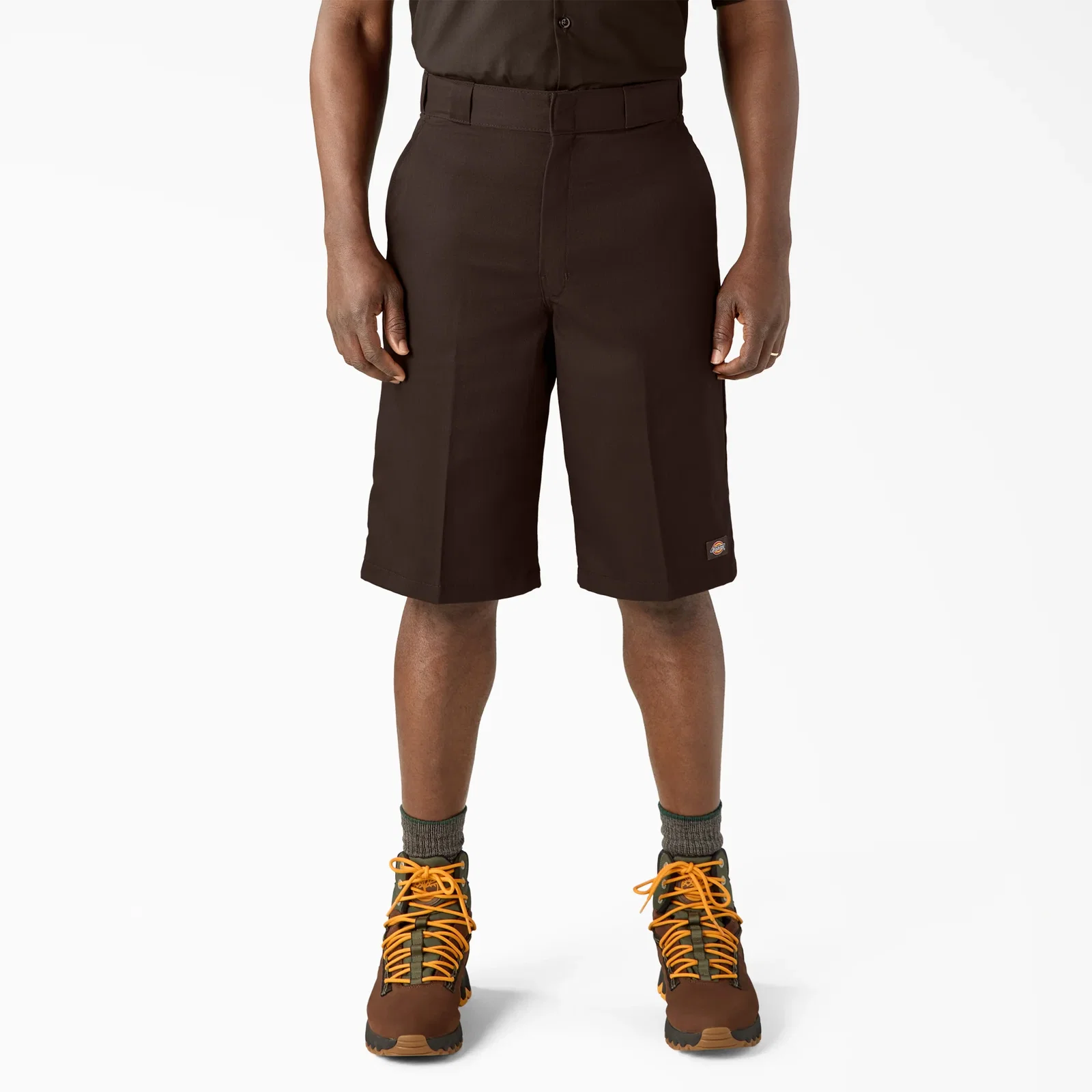 Image of Loose Fit Flat Front Work Shorts, 13"