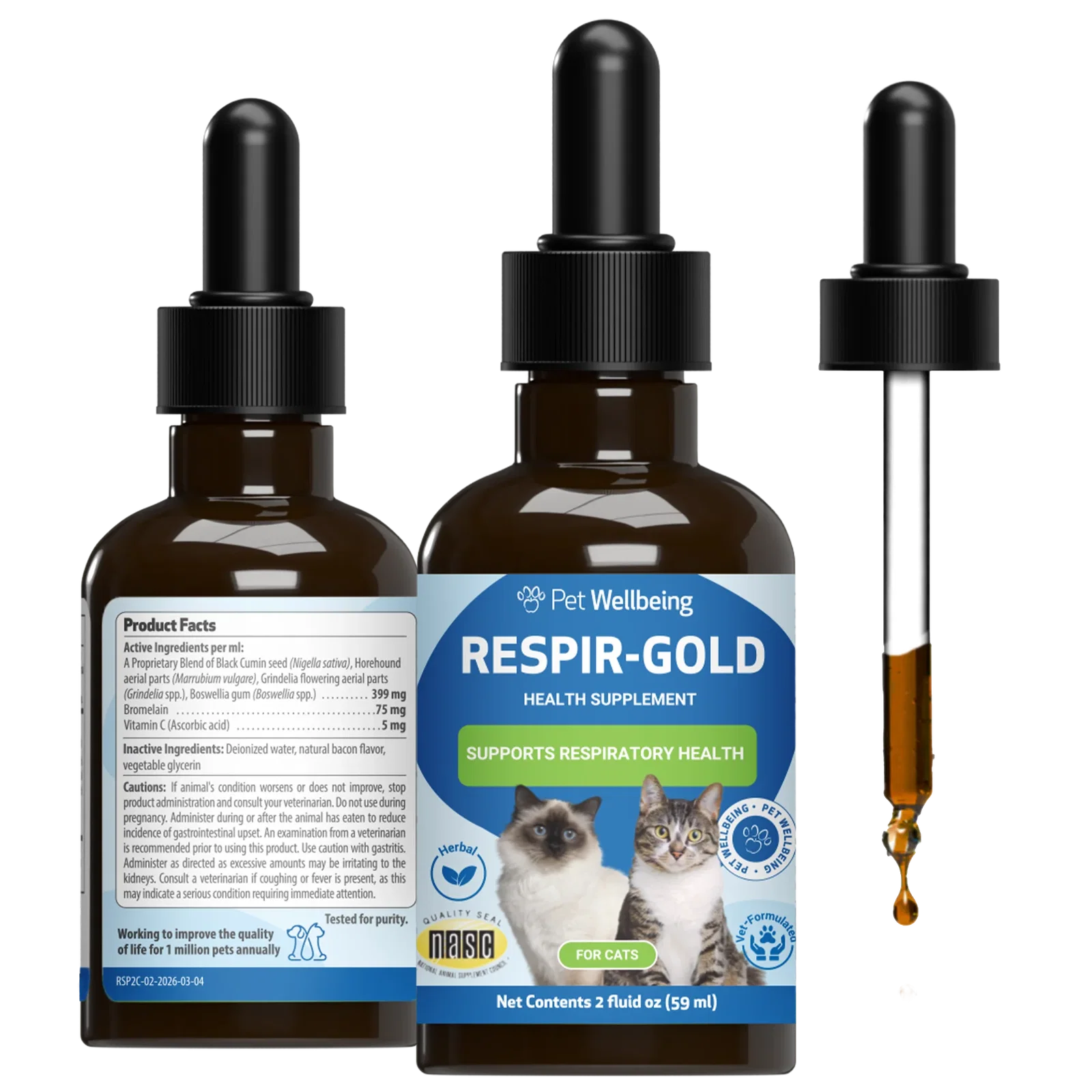 Image of Respir-Gold - Supports a Healthy Lower Respiratory Tract in Cats