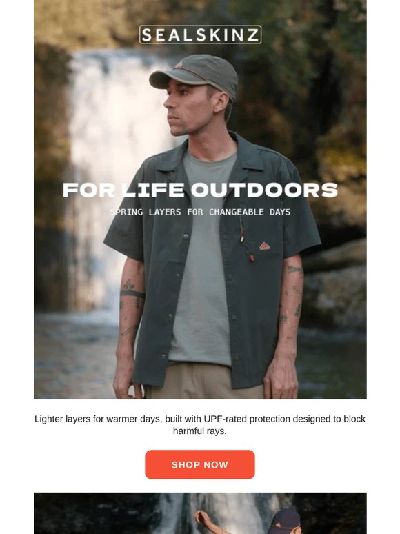FOR LIFE OUTDOORS: UPF 50+ TOPS