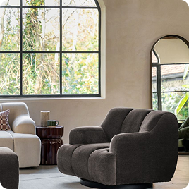 Mallow Swivel Armchair in Olive