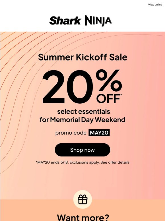 20% off ends tomorrow—don't miss out.