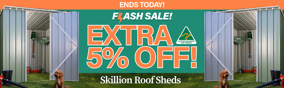 Extra 5% Off Skillion Roof Sheds