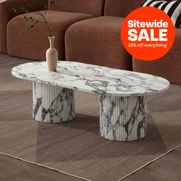 Tilly Viola Marble-Look Coffee Table