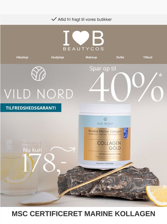Op til 40% på Vild Nord🐟Mindsker linjer & rynker