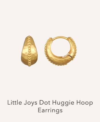 Little Joys Dot Huggie Hoop Earrings